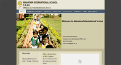 Desktop Screenshot of mahatmainternational.ac.in