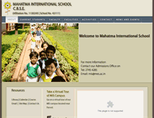 Tablet Screenshot of mahatmainternational.ac.in